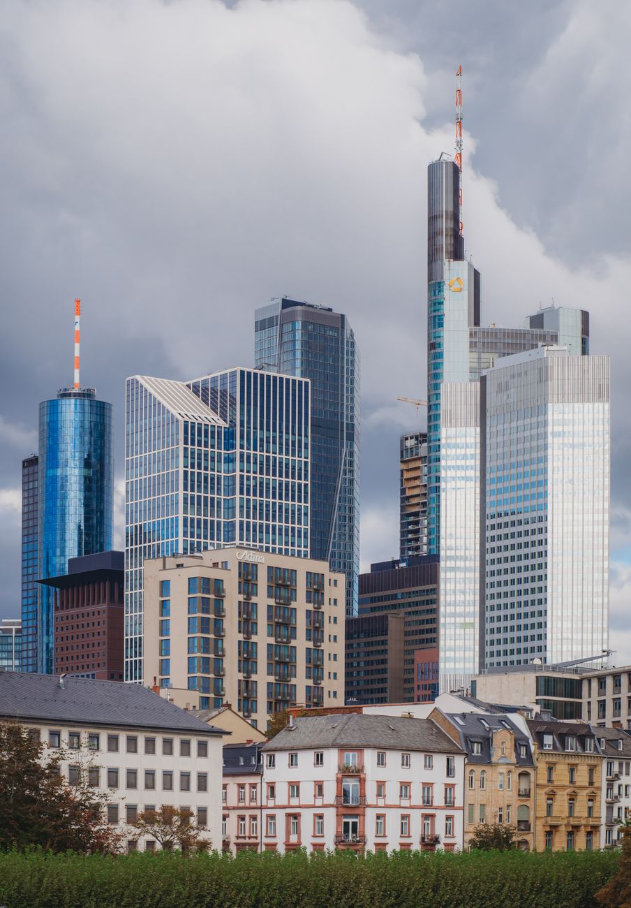 Hintergrund modernste digitale Bankzentrale in Deutschland